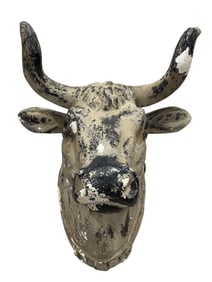 Composite Wall Hanging Butcher Shop Bull Head