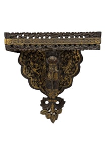 19th C. Gilt & Carved Wood Bracket