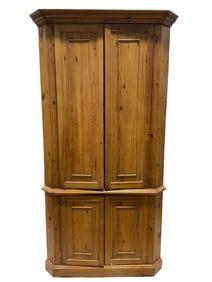 Antique Pine Corner Cabinet