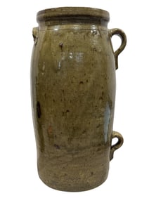 Early 5 Gal Rock mills, AL 2 Handle Churn