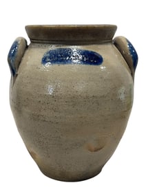 19th C. G.H. Merrill Cobalt Pottery Jar