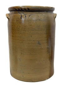 19th C. John Bauer & Bro 5 Gal Stoneware Crock