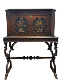 Scholle's Chicago Secretary Desk w/ Floral Design