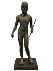 Large 19th C. Italian Bronze Grand Tour "Zeus" Statue