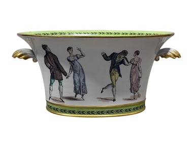 Italian Mottahedeh Regency Transfer Ware Jardiniere