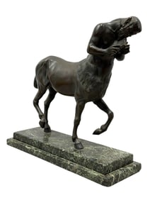 RARE Bronze Grand Tour Centaur Figure on Marble Base