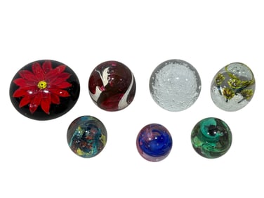 Group of 7 Assorted Paperweights