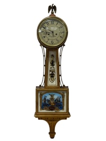 Reproduction Contemporary Aaron Willard Banjo Clock