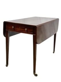 Fine 19th C. English Georgian Mahogany Pembroke Table