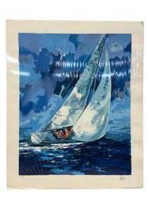 Wayland Moore "America's Champion I" Serigraph