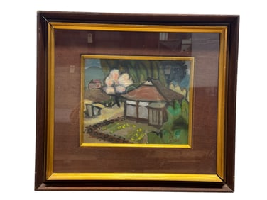 Signed Ettuo Oil on Canvas Landscape Painting