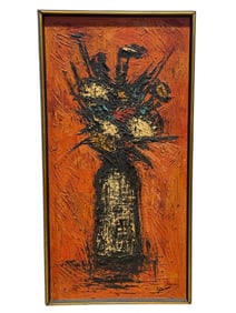 Signed Oil on Canvas "Floral Still Life" Painting