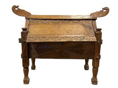19th C. Indonesian Carved Jodang Madura Chest