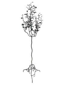 Z Gallerie Albero Aluminum Floor Candelabra