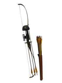 Bear Grizzly Recurve Bow KR38356 w/ Arrows