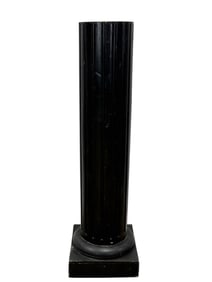 Ebonized Classical Column Pedestal