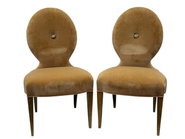 Pair of Fine Donghia John Hutton Design Deco Style Chairs