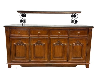Granite Top Buffet w/ Granite Top Shelf