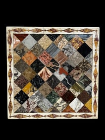 Marble Grand Tour Specimen Mosaic Top