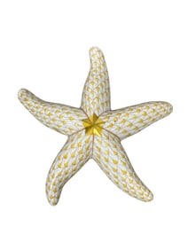 Herend Yellow Fishnet First Edition Starfish 15533