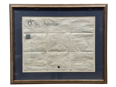 1833 Arthur Annesley & William Wagstaff Land Indenture