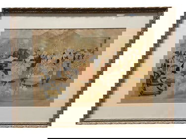 French Claude Gillot "Le Minuet" Print