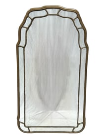 Antique Italian Art Deco Giltwood Mirror