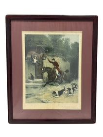 Framed "The Huntsman's Courtship" Print by Samuel Waller