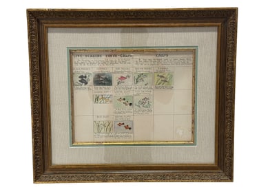 Framed Fish Watercolor Specimen