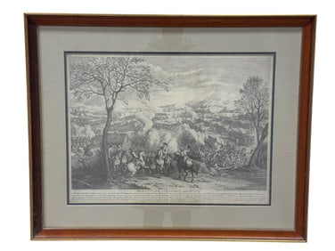 Framed "Battle of Culloden" Print