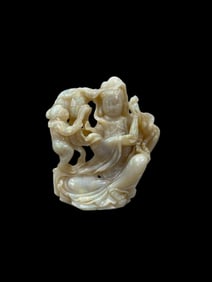 Fine Carved Chinese Opal Figurine