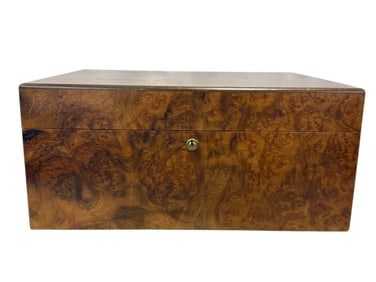 Dunhill of London Burlwood & Copper Lined Humidor