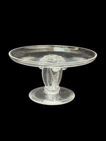 Signed Steuben Crystal Tazza Comport 7807