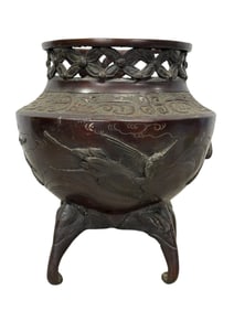19th C. Bronze Japanese Meiji Censor