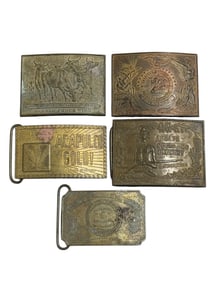 Group of 5 Belt Buckles