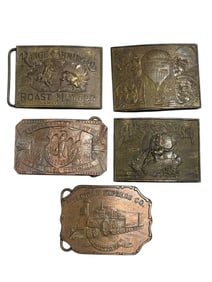 Group of 5 Belt Buckles