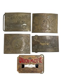 Group of 5 Belt Buckles