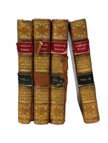 Works of Rabelais Leather Bound 4Pc Book Set