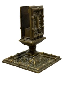 Signed Tiffany & Co. Bronze Match Box Holder
