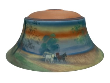 Signed Pairpoint Reverse Painted "Farm Scene" Lamp Shade