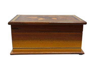 Vintage Brazilian Marquetry Inlay Ladies Jewelry Box