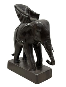Maitland Smith Bronze Elephant Figure Candle Stand