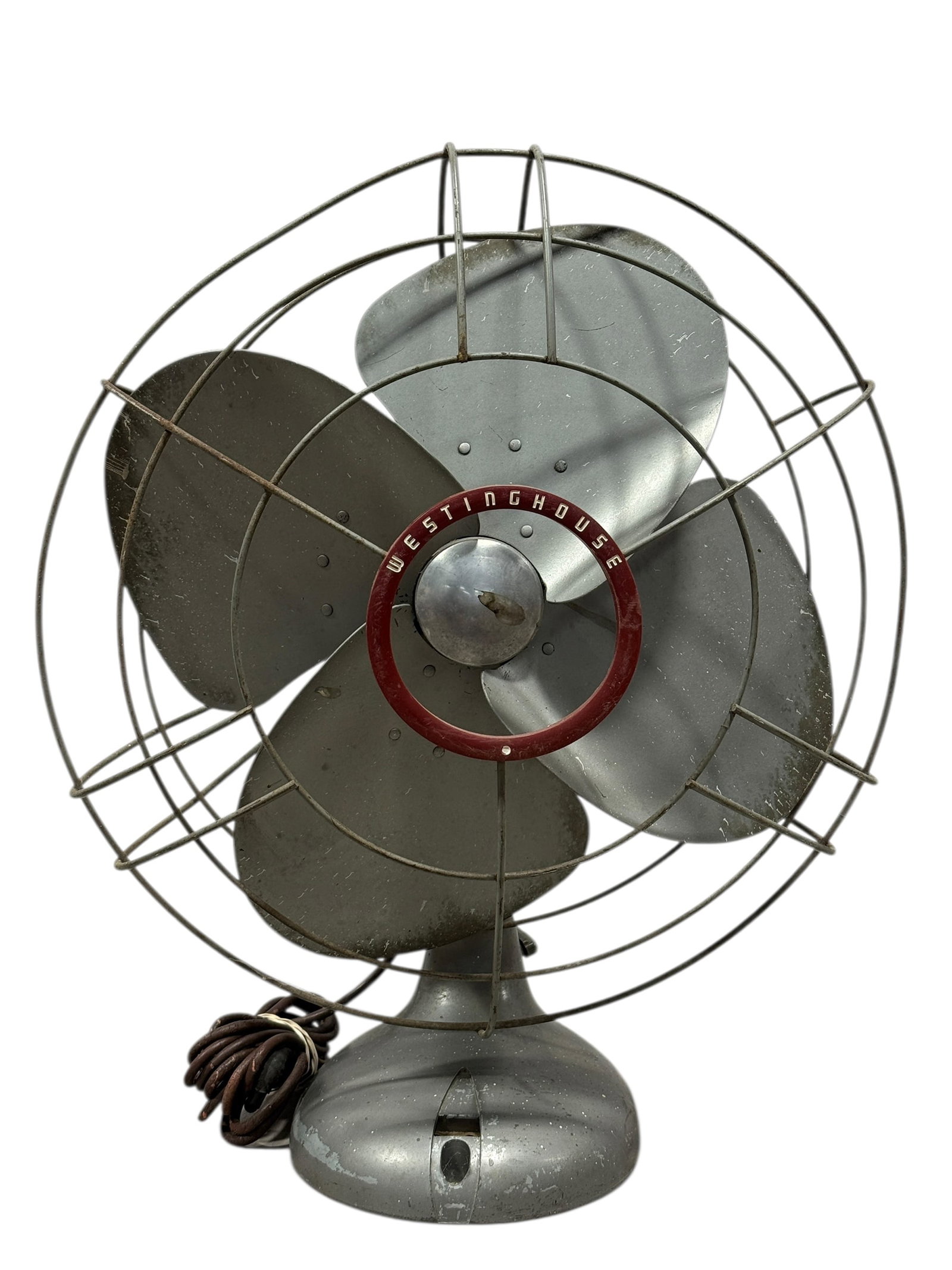 Vintage Westinghouse 16" Oscillating Fan: Vintage Westinghouse 16" Oscillating Fan. Measures 20.75" H x 18" W.