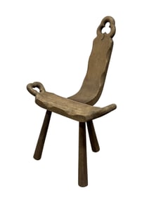 Antique Wooden Birthing Chair