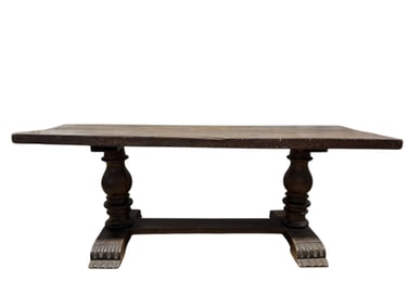 Large Antique Table w/ Claw Feet