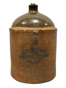 Antique RM Rose Co. Distillers Atlanta Ga Whiskey 1gal Jug