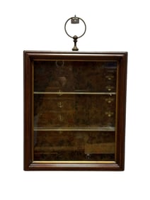Antique Edwin Cole Deco Hanging Curio Cabinet