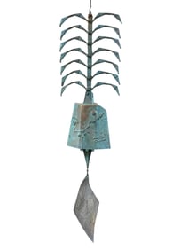 1960s Bronze Paolo Soleri Acrosanti Ribcage Wind Bell