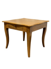 French Single Drawer Low Side Table