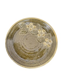 Signed Pauline Crocker Dogwood Pottery Plate